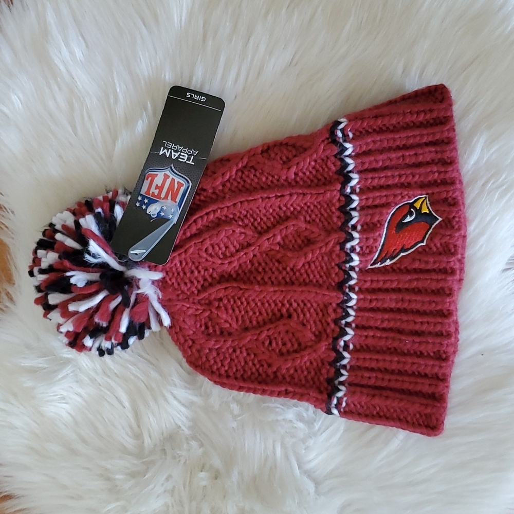 NWT Arizona Cardinals NFL youth girls winter hat